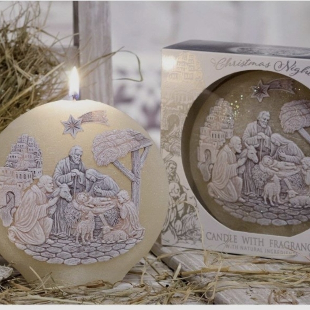 Nativity Scene Fragrant Candle